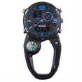thumbnail image 1 of RoundScreen Outdoor Carabiner Watch with Compass Multi Functional Climbing Carabiner Watches for Men Sports Waterproof,B,1 * multi-function watch 1 * English instruction manual,Blue, 1 of 7