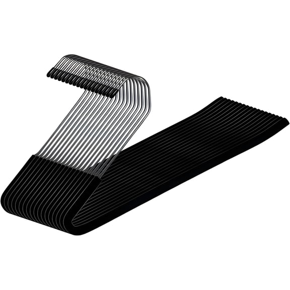 Pack of 18 | Foam-Coated Pants Hangers, Non-Slip Clothes Hangers for Trousers, Jeans, Scarves and Closet Storage