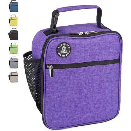 Insulated Lunch Box for Adults and Kids - Professional Work Lunch Bag for Men and Women - Spacious and Heavy Duty School Lunchbox for Boys and Girls (Purple)