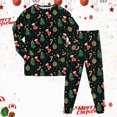 thumbnail image 2 of sdbrld Unisex Christmas Pajama Outfits Kids Boys and Girls PJs Pants and Long Sleeve Top Matching Cute Set 2 Piece Holiday Xmas Sleepwear AG Sizes 7-8 Years, 2 of 9