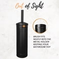 thumbnail image 5 of Autumn Alley Matte Black Metal Farmhouse Toilet Brush Holder Set - Farmhouse Bathroom, 5 of 8