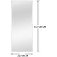 thumbnail image 5 of 65 in x 22 in White Contemporary Full Length Floor Leaner Mirror, 5 of 6