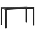 thumbnail image 3 of vidaXL 3 Piece Garden Dining Set with Cushions Poly Rattan Black, 3 of 4