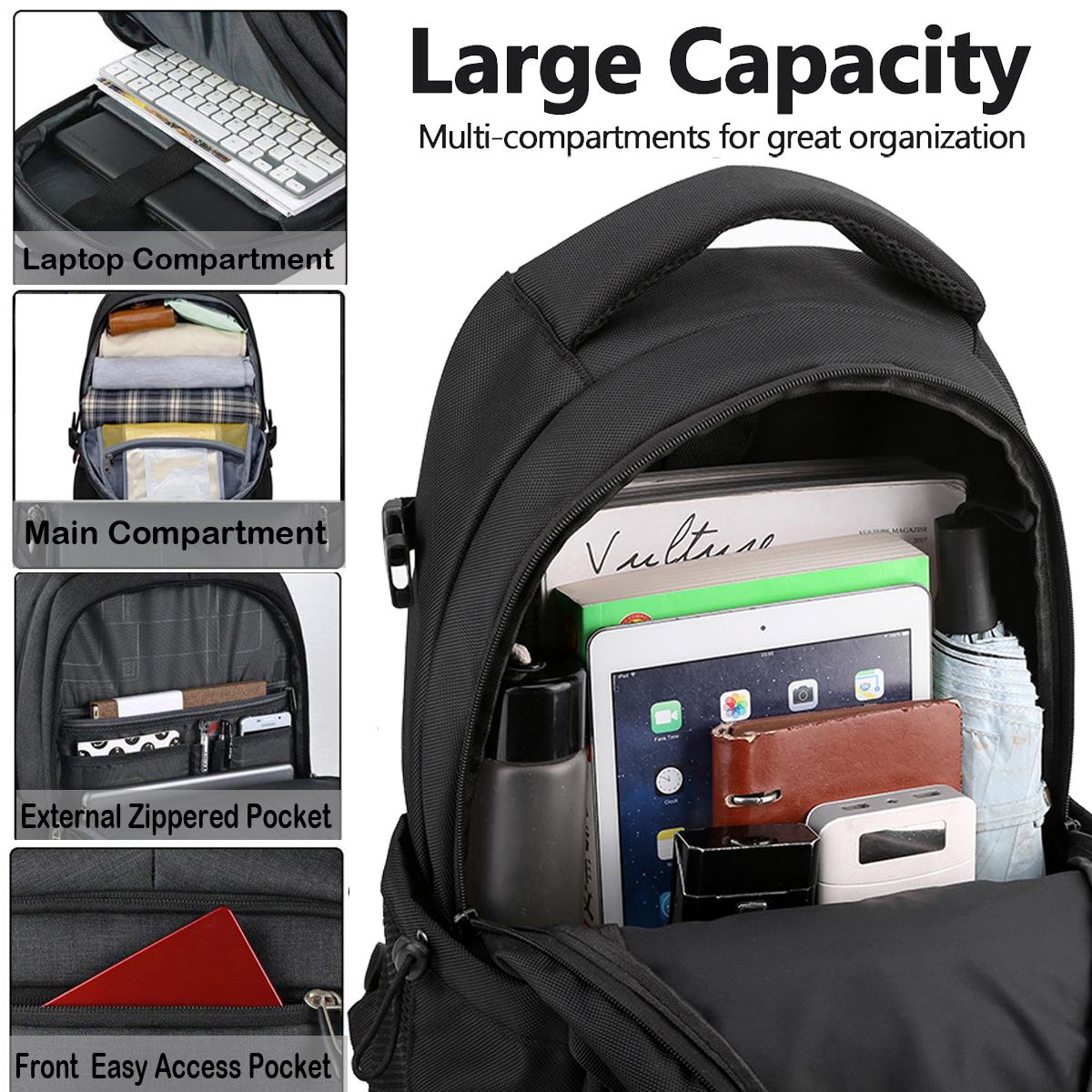 Cshidworld Travel Laptop Backpack, 19 Inch photo 8