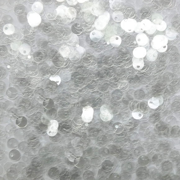 6mm Sequins Cristal Clair Transparent Moyen Trou Supérieur Fabriqué en USA