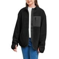 thumbnail image 4 of Youmylove Kids Winter Outwear Toddler Baby Girls Spring Patchwork Long Sleeve Casual Fuzzy Coat With Pockets, 4 of 4