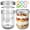 16fl.oz-2Pack, variant on 16 oz Wide Mouth Mason Jars 2-Pack with Embossing Pattern & Volume Marks