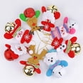 thumbnail image 3 of 8 colgantes de decoración para árbol de Navidad con cascabeles, adornos navideños, colgantes de muñecos de Papá Noel y muñeco de nieve, 3 of 5