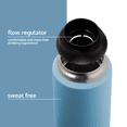 thumbnail image 3 of qbottle Insulated Water Bottles with Carabiner Lid – Stainless Steel Water Bottle – Leak Proof Metal Water Bottle – No Sweat – Wide Mouth – Maya Blue, 27 oz, 3 of 4