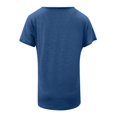 thumbnail image 5 of Kureaily Pocket Detail Short Sleeve T Shirt With Contrast Trim Casual Comfort Fit Tee Top For Everyday Wear Casual T Shirts, 5 of 6