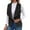Black, variant on Uaswgudfs ​Women's Sleeveless Fleece Gilet Vest - Wide Lapel Tapered Fit Short Thermal for Layering Casual​