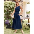 thumbnail image 4 of Vestido largo GRACE KARIN Summer para mujer azul marino XXL, 4 of 5