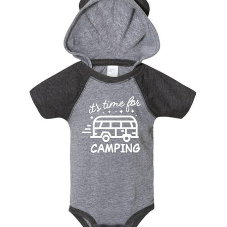 

Inktastic It s Time For Camping with Camper Gift Baby Boy or Baby Girl Bodysuit