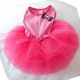 thumbnail image 1 of URMAGIC Pet Small Dog Hot Pink Bow Tutu Princess Dress Puppy Cat Bubble Wedding Party Vest Skirt, 1 of 7