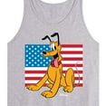 thumbnail image 2 of Disney - Americana - Pluto Usa Flag - Men's Jersey Tank Top, 2 of 4