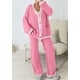 thumbnail image 2 of Conjunto Coordinado PRETTYGARDEN Cardigan Rosa y Pantalones Talla M, 2 of 8