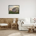 thumbnail image 2 of Stupell Industries American Flag Rural Barn Sunset Farm Landscape Painting Luster Gray Floating Framed Canvas Print Wall Art, Design by Amy Hall, 2 of 6