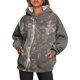 thumbnail image 1 of Sudadera con capucha deportiva de gran tamaño con estampado de hojas de arce y bolsillos para mujer nueva de otoño, 1 of 5