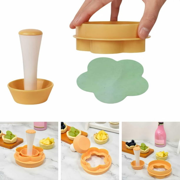 Moldes para tarta de huevo, mini cáscaras de tarta, prensa de masa, corteza de mini pastel, molde para tarta de bricolaje, herramientas para hornear para mini cáscaras de tarta de huevo, pas