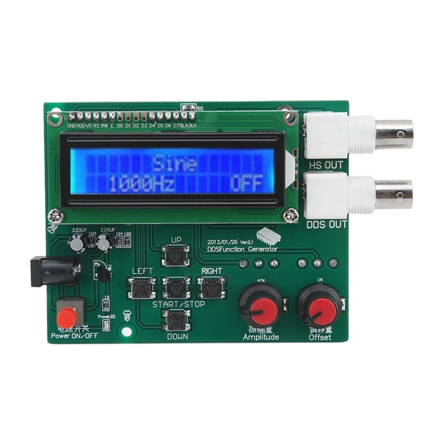 Módulo generador de señales de función DDS, fuente funcional, medidor de frecuencia, contador, 1 Hz - 655 Hz