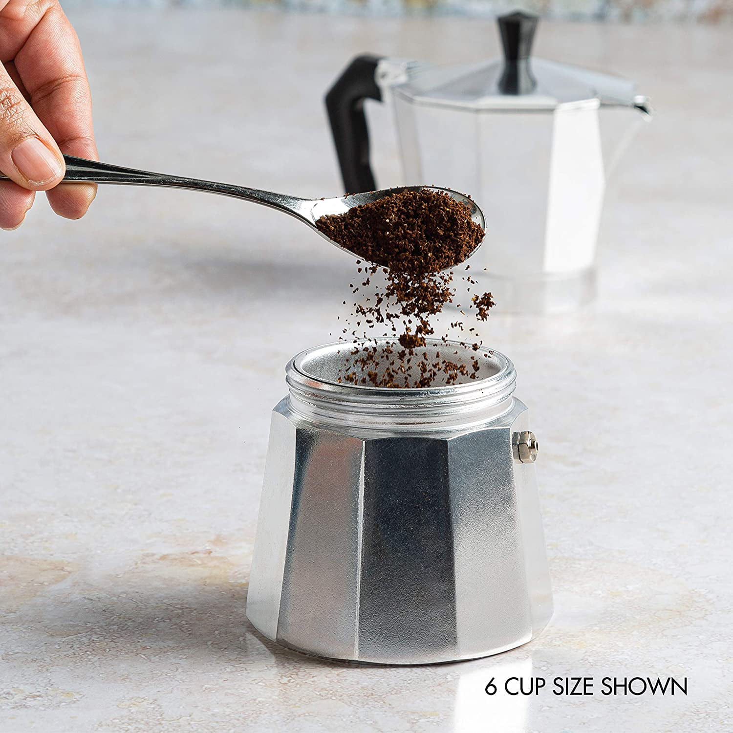 Coffee Makers » Borsalino Cottura Red Moka Pot for 3 Cups • Borsalino Works  - Italian Premium Quality Housewares and Kitchenwares