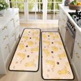 thumbnail image 4 of Kitchen Rugs Sets Of 2,Golden Retriever Anti Fatigue Kitchen Mat Rugs Non Slip Washable,Decorative Kitchen Floor Mats for Kitchen,Sink,Laundry,17"x47"+17"x47", 4 of 5