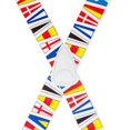 thumbnail image 3 of SuspenderStore Nautical Flag Suspenders- 1.5-Inch Wide Elastic - Clip - 3 Sizes, 3 of 4