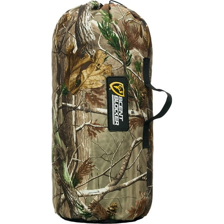 Scent Blocker Stuff Sack Duffel Storage Bag Hunting Pack for Camo Gear and Equipment (Realtree AP)