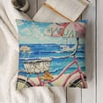 thumbnail image 3 of Summer Decor Throw Pillow Covers Theme Pink Bicycle on The with Decorative Pillow Cases Cushion Covers Home Pillowcases, 3 of 5