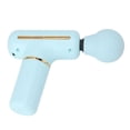 thumbnail image 4 of Pistola de masaje portátil de bajo ruido, ABS y silicona, 1200 mAh, 5 V, color azul, para hombres, mujeres y estudiantes, 4 of 15