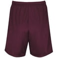 thumbnail image 2 of Augusta Sportswear S Boys Modified Mesh Shorts MAROON (HLW) 1851, 2 of 5