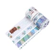 thumbnail image 3 of Graflsoa Colorful DIY Washi Tape Set - 4 Rolls for Journaling, Scrapbooking, and Crafting - Includes Various Patterns and Sizes (30mm, 15mm, 5mm) - Perfect for Creative Projects, 3 of 7