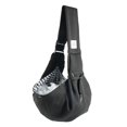 thumbnail image 4 of Transportín para mascotas Reversible, portátil, cómodo, arnés para mascotas, perros, gatos, bolso de hombro, bolsa suave para ir de compras, tienda de negro, 4 of 8