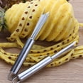 thumbnail image 4 of Removedor de pelador de piña ShuxiuWang Acero Inoxidable Cortador de Frutas Cortador de Ojos Herramientas de Cocina, 4 of 4