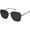 Dark Black/Grey, variant on Trendy  Square Metal Frame Sunglasses for Women Men Retro Big Flat Lens UV Protection Sunglasses SJ1146