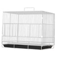 thumbnail image 3 of Jaula de para pájaros, soporte de madera para percha, ahorra espacio, fácil de limpiar, jaula para pájaros y dispensador de agua para agapornis blanco 397x28x295cm, 3 of 10