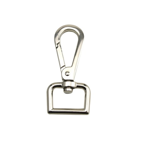 

Fenggtonqii Silvery 0.8 Inner Diameter D Ring Medium Surface Plate Buckle Lobster Clasps Swivel Snap Hooks Pack of 6