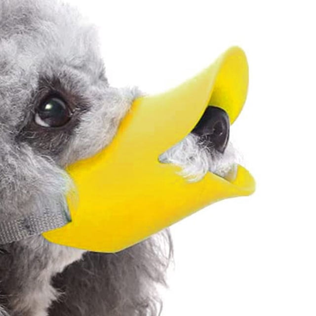 Cubiertas bucales para perros con forma de boca de pato antimordidas, máscaras de bozal antillamadas, juego de boca para mascotas a prueba de mordeduras, cubierta bucal para perros, máscara de