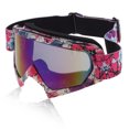 thumbnail image 1 of Gafas de montar para motocicleta Unique Bargains, gafas de ciclismo de lente azul púrpura, marco rosa púrpura blanco azul, 1 of 6