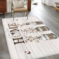 thumbnail image 3 of Non-Slip Rug Pad Rugs Sweet Home Cotton Butterfly Rectangle Area Rugs 3x5Ft Soft Carpet Pads for Living Room Kids Room, Vintage Bottle on Wood, 3 of 9