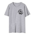 thumbnail image 3 of POINTERTECK Ladies‘ Solid Color Round Neck Double Football Print Short Sleeve T Shirt, 3 of 4