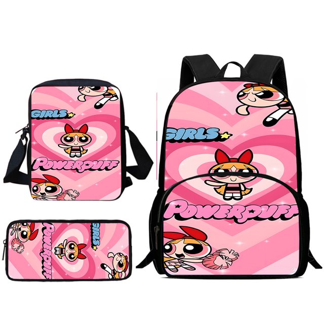 Conjunto de 3 piezas para niños y niñas, mochilas escolares de gran capacidad, bolso de hombro, estuche para lápices, regalo