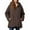 Brown, variant on Winter Coats for Women Quilted Hooded Coat With Drawstring Waist For Cold Weather Windproof Warm Winter Jacket Outerwear For Ladies Fashion Winter Jackets for Women