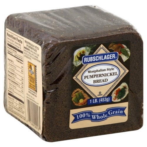 Rubschlager Bread, Pumpernickel, Westphalian, 16Ounce (Pack of 6)