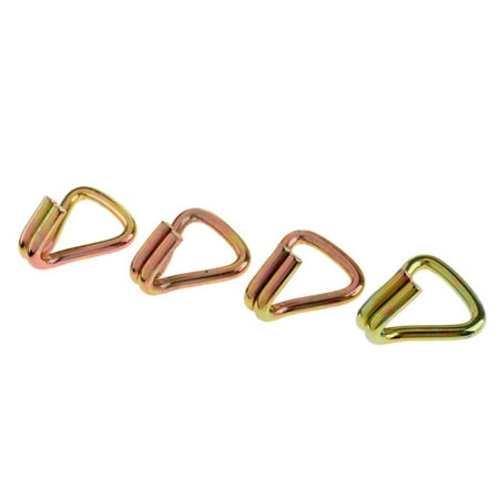 

4 Pieces Heavy Duty Ratchet Double J-hooks for 1 Inch / 25mm Webbing Lashing