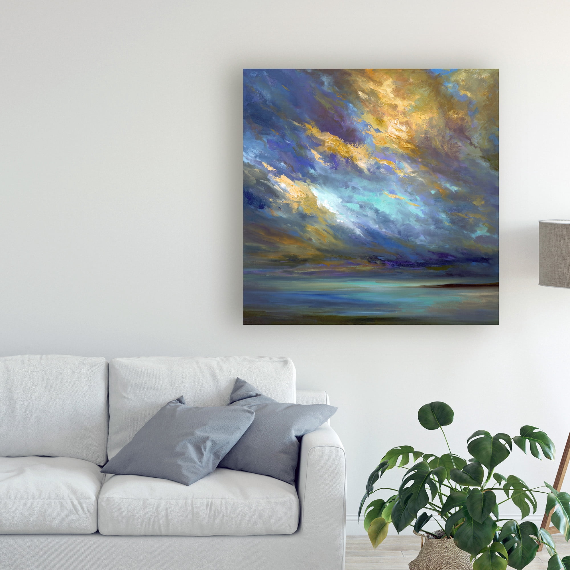 Trademark Fine Art 'Coastal Clouds 30' Canvas Art by Sheila Finch