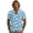 Blue Sharks, variant on Xixirimido Pink Lotus Flower Leaf Print Men's Casual Linen Button Down Shirt, Cuban Collar Short Sleeve Lightweight Summer Vacation Tops, Large