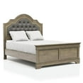 thumbnail image 3 of Furniture of America Bunde Wood Tufted Headboard Queen Bed in Gray, 3 of 7