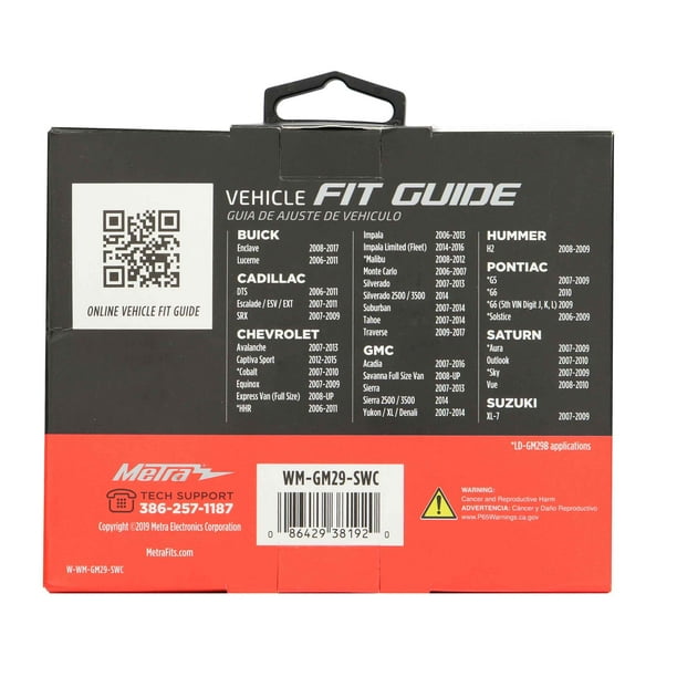 Metra WM-GM29-SWC Aftermarket Radio Data Interface and