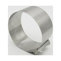 Worgeous  2 PCS Stainless Steel Mousse Mold for Baking Pastry Cake Pan Cutter Non-stick